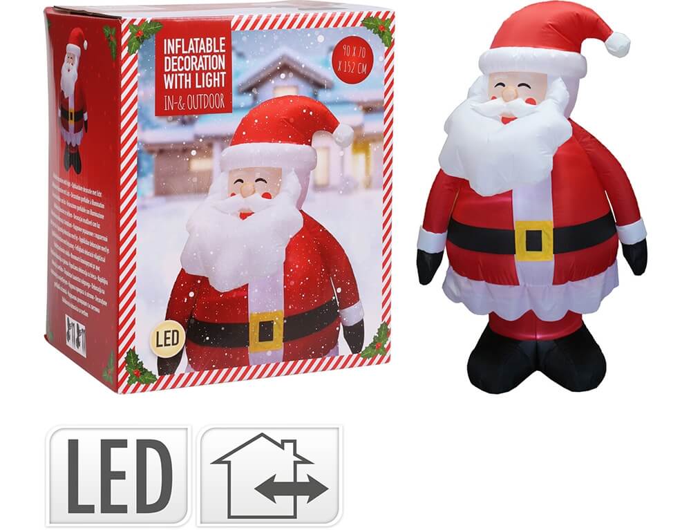 Εορταστική Διακόσμηση Μεγάλου Μεγέθους Inflatable Santa 150Cm