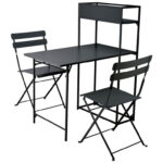 Έπιπλα Κήπου & Βεράντας Bistro Set Balcony 3Pcs Black Ck9201250