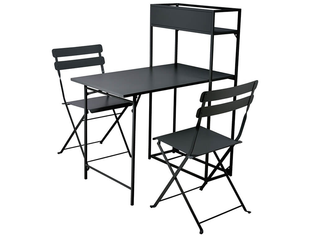 Έπιπλα Κήπου & Βεράντας Bistro Set Balcony 3Pcs Black Ck9201250