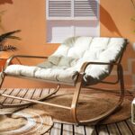 Έπιπλα Κήπου & Βεράντας Fauteuil A Bascule Miami Imitation Bois M1 Hdo7309