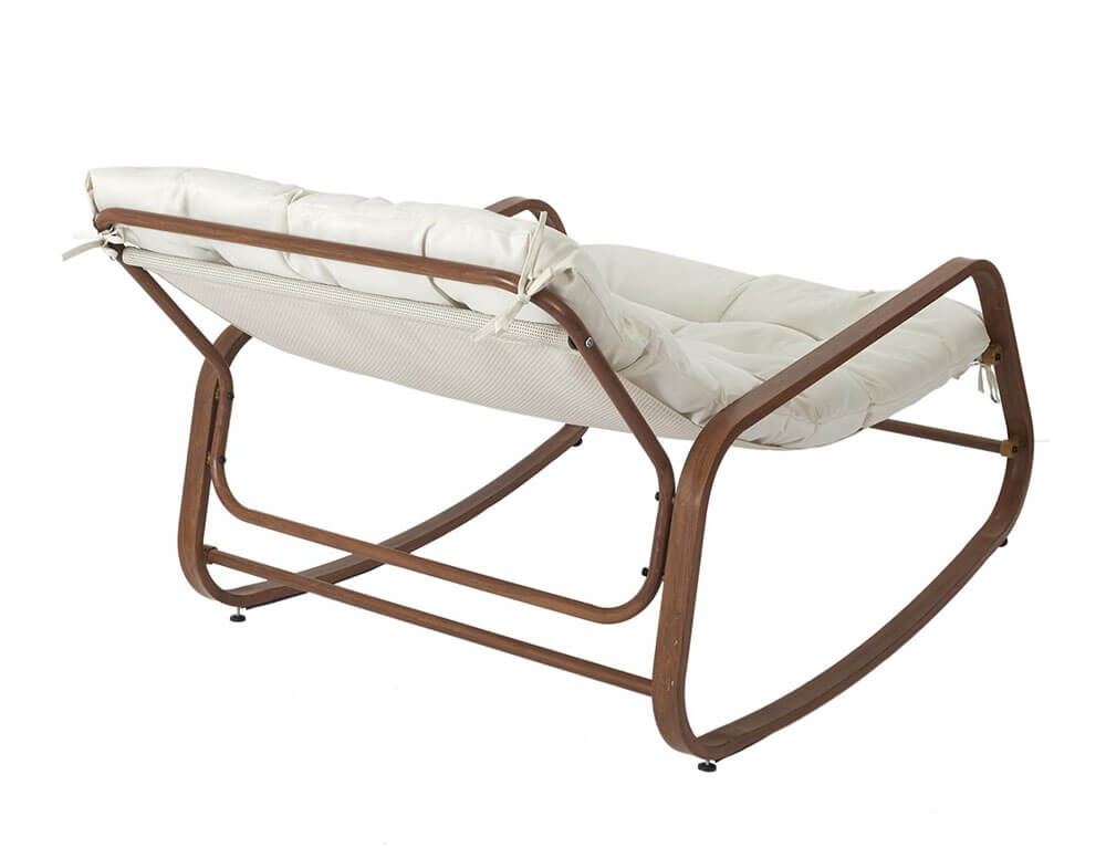 Έπιπλα Κήπου & Βεράντας Fauteuil A Bascule Miami Imitation Bois M1 Hdo7309