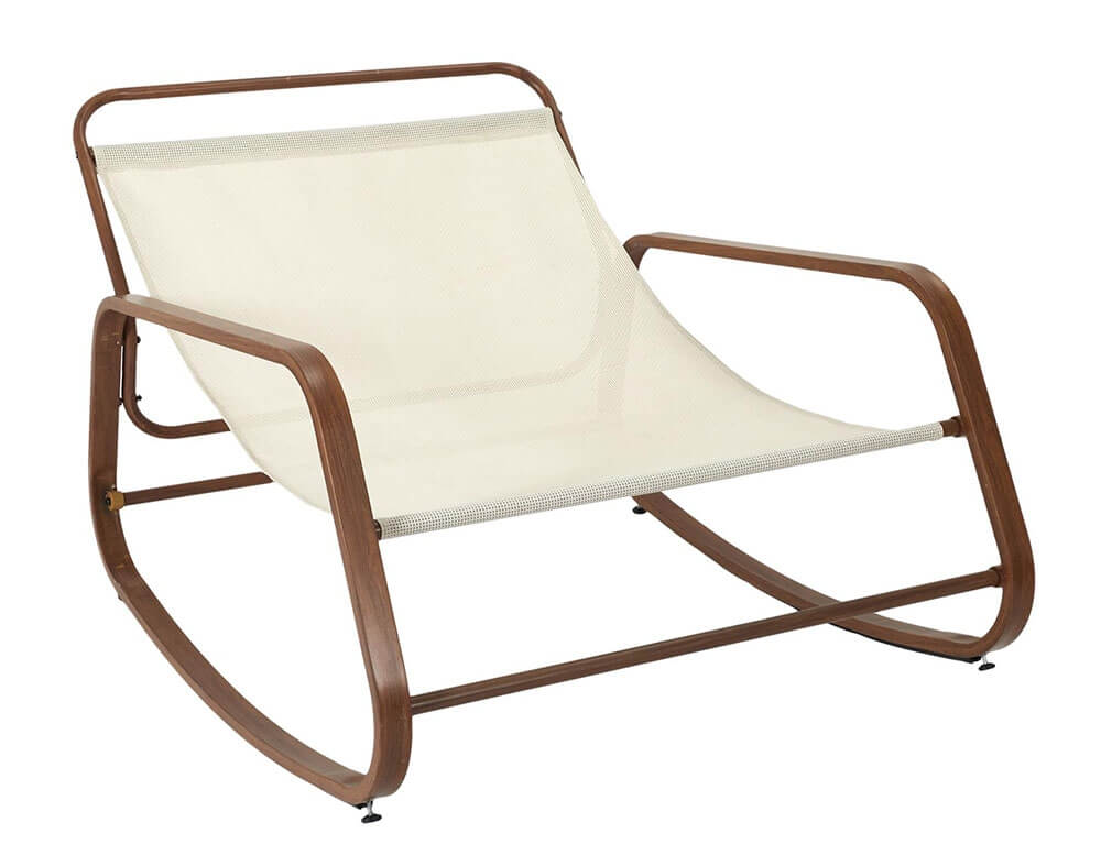 Έπιπλα Κήπου & Βεράντας Fauteuil A Bascule Miami Imitation Bois M1 Hdo7309