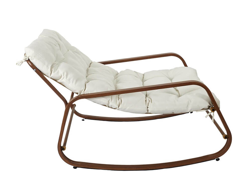 Έπιπλα Κήπου & Βεράντας Fauteuil A Bascule Miami Imitation Bois M1 Hdo7309