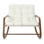Έπιπλα Κήπου & Βεράντας Fauteuil A Bascule Miami Imitation Bois M1 Hdo7309