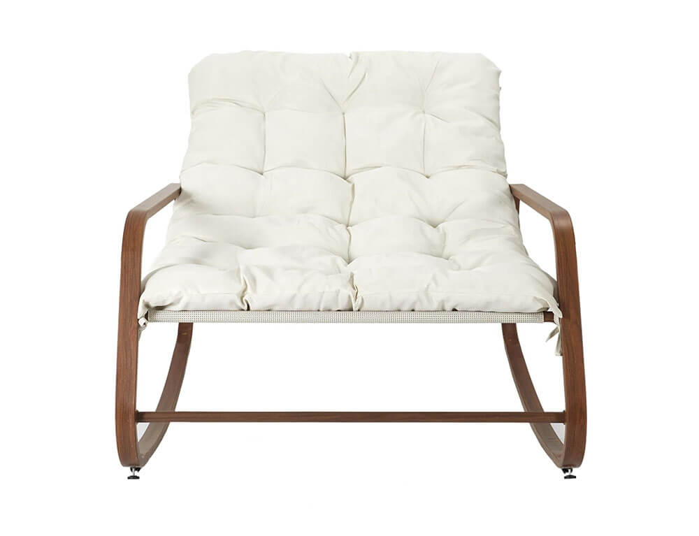 Έπιπλα Κήπου & Βεράντας Fauteuil A Bascule Miami Imitation Bois M1 Hdo7309