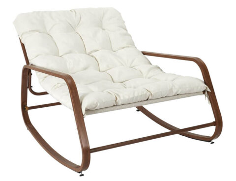 Έπιπλα Κήπου & Βεράντας Fauteuil A Bascule Miami Imitation Bois M1 Hdo7309