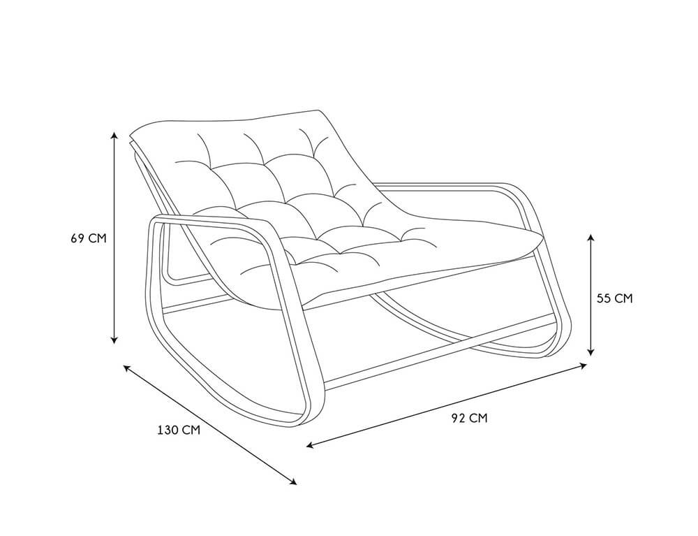 Έπιπλα Κήπου & Βεράντας Fauteuil A Bascule Miami M1 Hdo7248