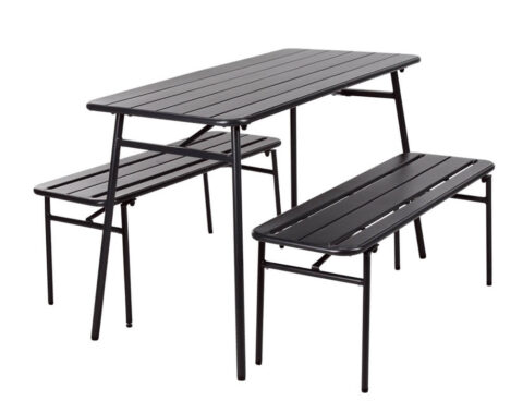 Έπιπλα Κήπου & Βεράντας Garden Furniture Set 3Pcs Grey X80000430