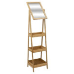 Έπιπλα Μπάνιου Mirror Shelf 3 Shelves Bamboo 160907
