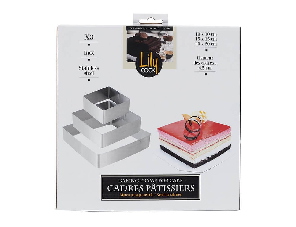 Φόρμα Για Κεικ Cadre Patissier Carre X3 M18 Kp5749