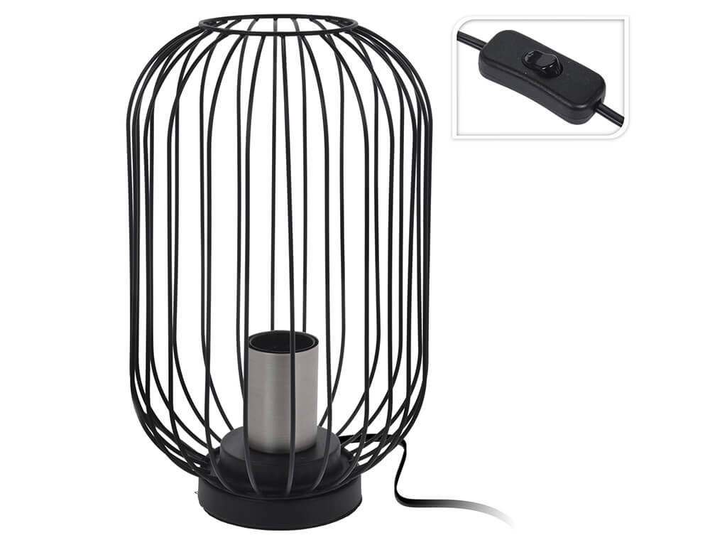 Φωτιστικά Επιδαπέδια & Επιτραπέζια Metal Lamp H&Amp;S Collection Silver Fitting  Hz160050