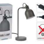 Φωτιστικά Επιδαπέδια & Επιτραπέζια Table Lamp Metal 42Cm Grey Y03000120