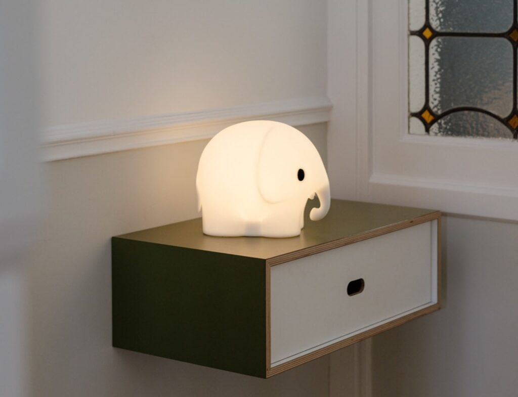 Φωτιστικά Μπαταρίας & Ηλιακά Elephant Lamp Bundle Of Light 15 Cm White