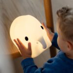 Φωτιστικά Μπαταρίας & Ηλιακά Elephant Lamp Bundle Of Light 18 Cm White