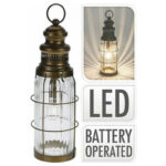Φωτιστικά Μπαταρίας & Ηλιακά Φαναρακι Led 38Cm Brown Xx8323110