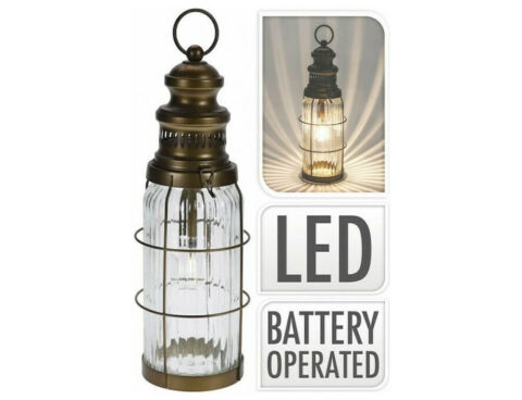 Φωτιστικά Μπαταρίας & Ηλιακά Φαναρακι Led 38Cm Brown Xx8323110