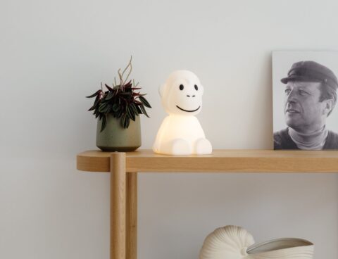 Φωτιστικά Μπαταρίας & Ηλιακά Monkey Lamp Bundle Of Light 15 Cm White