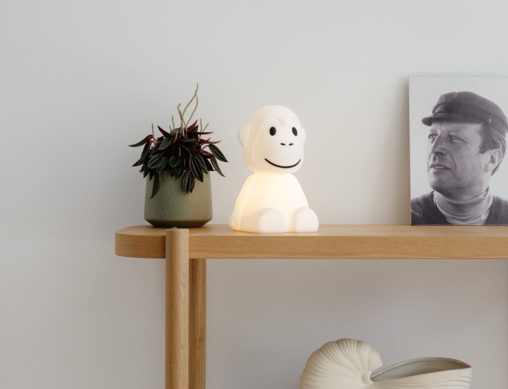 Φωτιστικά Μπαταρίας & Ηλιακά Monkey Lamp Bundle Of Light 23 Cm White