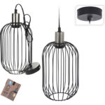 Φωτιστικά Οροφής Hang Lamp H&Amp;S Collection Metal Silver  Hz1600510