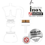 Ιταλικη καφετιερα BRA INOX RED 3T Κόκκινο