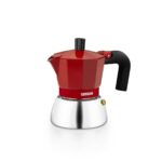 Ιταλικη καφετιερα BRA INOX RED 3T Κόκκινο