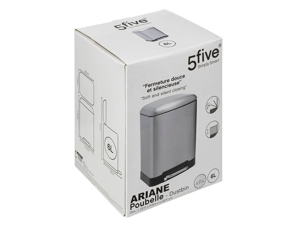 Κάδος 5Five - 6L - Inox