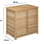 Καλάθια Για Άπλυτα 100L Dbl Bamboo Laundry Basket Five 160823A