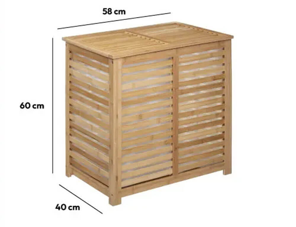 Καλάθια Για Άπλυτα 100L Dbl Bamboo Laundry Basket Five 160823A