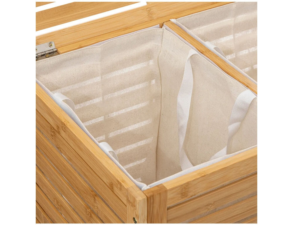 Καλάθια Για Άπλυτα 100L Dbl Bamboo Laundry Basket Five 160823A