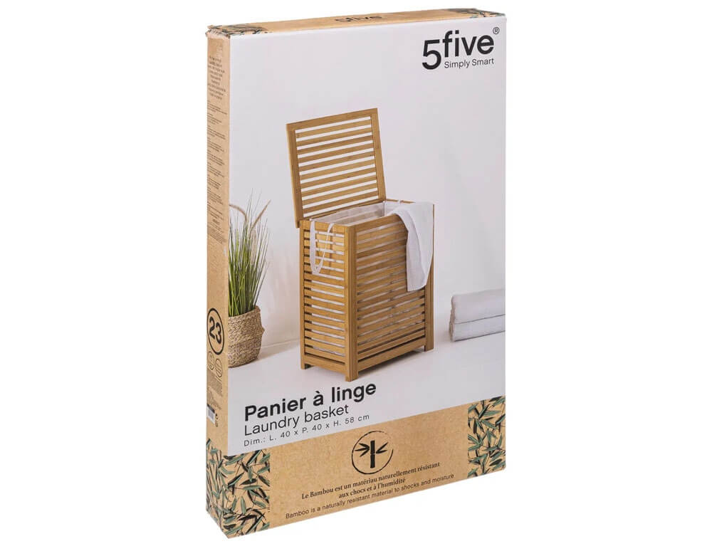 Καλάθια Για Άπλυτα 65L Bamboo Laundry Basket Five 160823