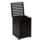 Καλάθια Για Άπλυτα 65L Black Wood Laundry Basket Marque : Five
