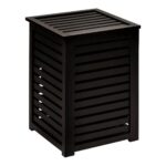 Καλάθια Για Άπλυτα 65L Black Wood Laundry Basket Marque : Five