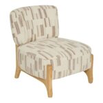Καρέκλες & Πολυθρόνες Calix Wht/Nat Chen Armchair Marque : Atmosphera