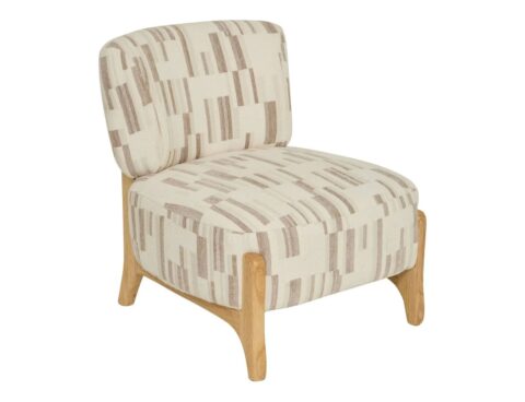 Καρέκλες & Πολυθρόνες Calix Wht/Nat Chen Armchair Marque : Atmosphera