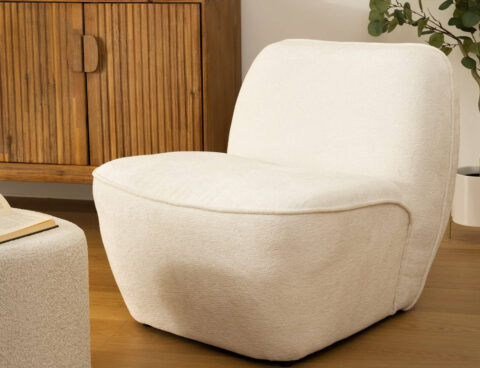 Καρέκλες & Πολυθρόνες Minari Wht Chen Armchair 202260A