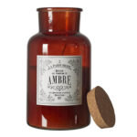 Κεριά Διακοσμητικά Amber Scented Candle Maison Tradition H25.5Cm M2 B
