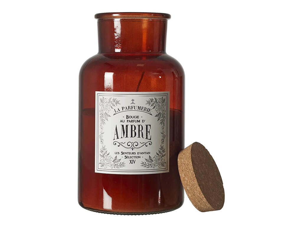 Κεριά Διακοσμητικά Amber Scented Candle Maison Tradition H25.5Cm M2 B