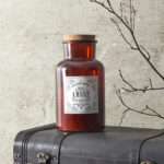 Κεριά Διακοσμητικά Amber Scented Candle Maison Tradition H25.5Cm M2 B