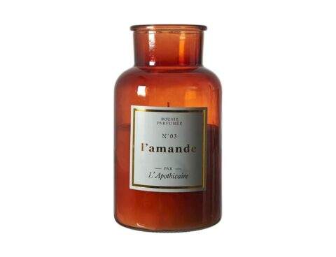 Κεριά Διακοσμητικά Scented Candle Almond Apo Chic H25.5Cm M2 Bo0133
