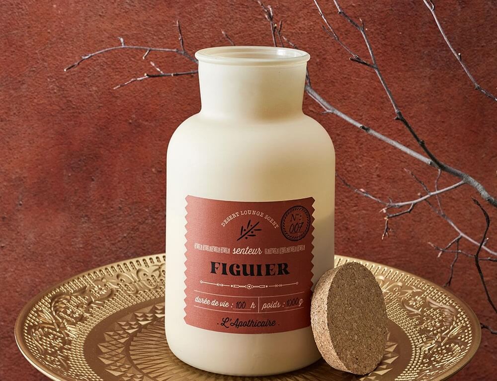 Κεριά Διακοσμητικά Scented Candle Fig Desert H25.5Cm M2 Bo0125