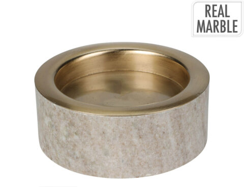 Κηροπήγια & Κηροσβέστες Candle Holder Marble 10X4Cm