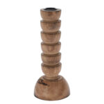 Κηροπήγια & Κηροσβέστες Candle Holder Wood 205Mm (F1)