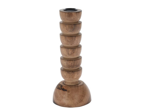 Κηροπήγια & Κηροσβέστες Candle Holder Wood 205Mm (F1)