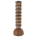 Κηροπήγια & Κηροσβέστες Candle Holder Wood 250Mm (F1)