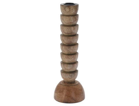 Κηροπήγια & Κηροσβέστες Candle Holder Wood 250Mm (F1)