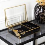 Κοσμηματοθήκες Glass And Black Velvet Jewellery Box
