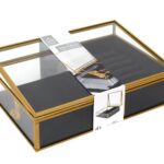 Κοσμηματοθήκες Glass And Black Velvet Jewellery Box
