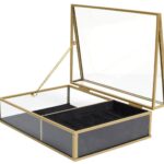 Κοσμηματοθήκες Glass And Black Velvet Jewellery Box