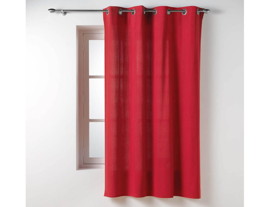Κουρτίνα Twily Douceur D'intérieur - 135X180Cm - Κόκκινο