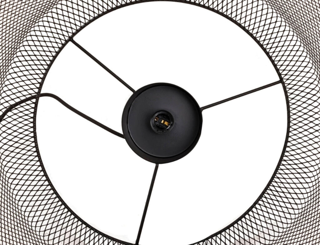 Κρεμαστό Φωτιστικό Mesh Ptmd - 80Cm - Μαύρο